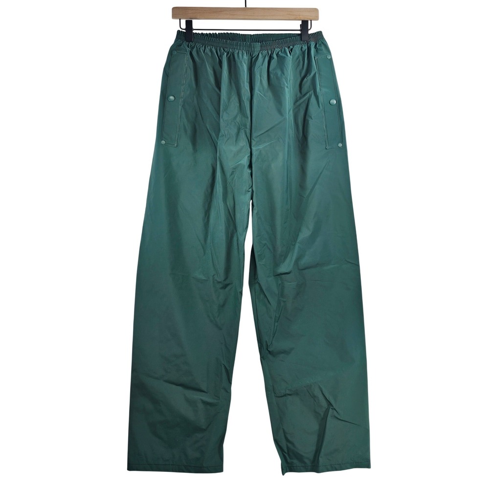 Columbia Sportswear PVC Nylon Windbreaker‎ Snap Pants Green Men's Size S